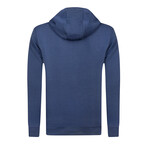 Matthew Hoodie Button Sweatshirt // Denim (L)