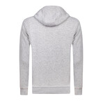 Henry Hoodie Button Sweatshirt // Gray Melange (L)