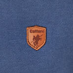 Matthew Hoodie Button Sweatshirt // Denim (M)