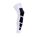 Unisex Full-Length Knee + Calf Compression Sleeves // 1-Pair // White (Small / Medium)
