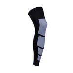 Unisex Full-Length Knee + Calf Compression Sleeves // 1-Pair // Black (Small / Medium)