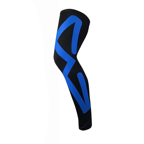 Kinesio Tape Knee + Calf Compression Sleeves // 1-Pair // Blue (Medium)
