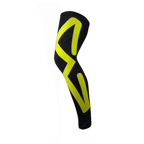 Kinesio Tape Knee + Calf Compression Sleeves // 1-Pair // Yellow (Medium)