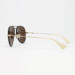 Men's GG0515S Sunglasses V2// Black + Gold