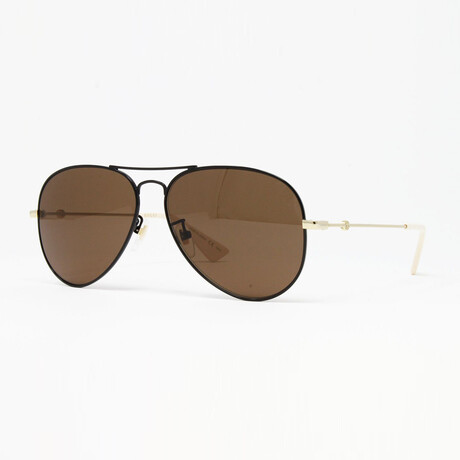 Men's GG0515S Sunglasses V2 // Black + Gold