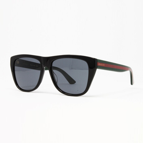 Men's GG0926S Sunglasses // Black + Green + Gray