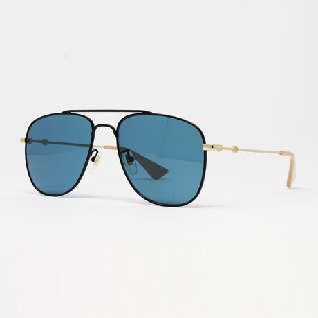 Men's GG0514S Sunglasses // Black + Gold