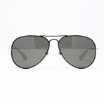 Men's GG0515S Sunglasses V1 // Black + Gold