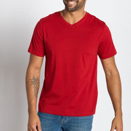 Jamison Short Sleeve Shirt // Garnet (S)