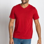 Jamison Short Sleeve Shirt // Garnet (L)