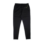 Sport Jogger With Back Zip // Black + Neon Green (2XL)