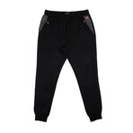 Sport Jogger V1 // Black + Charcoal + Orange (XL)