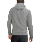 Soft Touch Fleece Pullover Hoodie // Heather Gray (S)