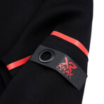 Sport Pullover Hoodie V1 // Black + Red (2XL)
