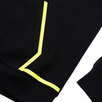 Sport Pullover Hoodie V1 // Black + Neon Green (S)