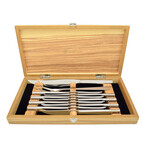 Stainless Mignon Steak Knives + Box // 11-Piece Set