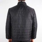 Regular Fit Padded Jacket // Black (Small)