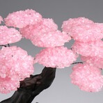 The Love Tree // Rose Quartz Clustered Gemstone Tree + Amethyst Matrix // Custom v.2