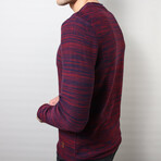 Slim Fit Crew Neck Sweater // Burgundy (Medium)