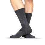 Technical Odor Resistant Crew Socks // Heathered Gray // 4 Pack