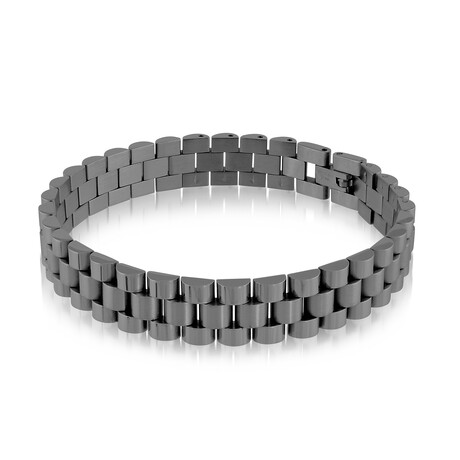 Stainless Steel Rolex Style Watch Link Bracelet // 2.5mm // Gunmetal