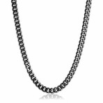 Stainless Steel Cuban Link Polished Chain // Gunmetal