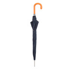 Tie Print Umbrella + Orange Leather Handle