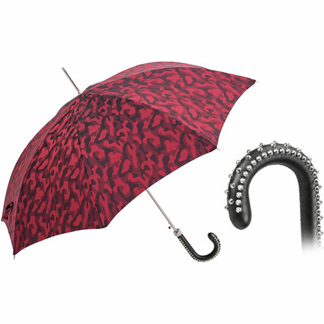 Camouflage Umbrella + Studs // Red