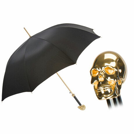 Gold Skull Umbrella
