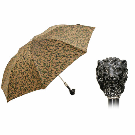 Folding Umbrella + Lion Handle // Camouflage