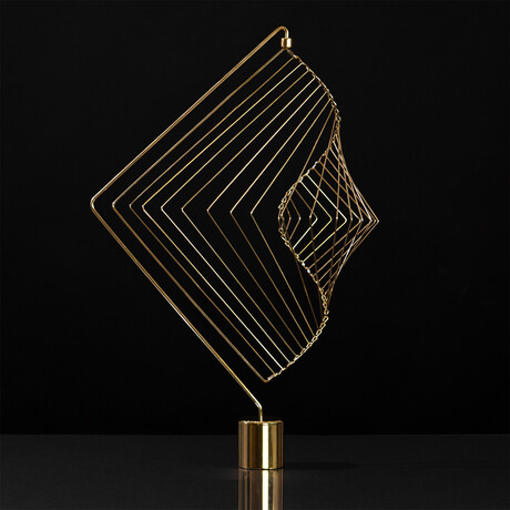 Square Wave // Limited Edition 24K Gold Plated + Matching Stand