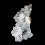 Clear Apophyllite On Blue-Gray Chalcedony