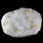Calcite Crystals On mm Scale Quartz Crystals