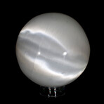 Selenite Sphere With Stand // Large