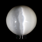 Selenite Sphere With Stand // Large