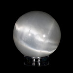 Selenite Sphere + Acrylic Stand