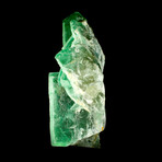 Color Zoned Two-Toned Green Cubic Fluorite