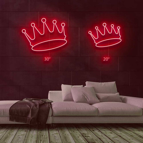 Crown // 30"H x 23"W (Red)