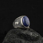 Panther Ring with Lapis Lazuli (5.5)