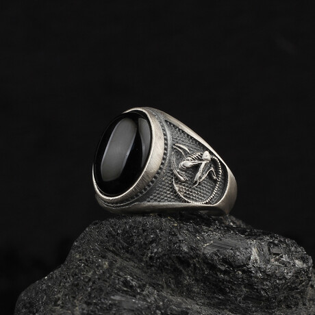 Alien Ring with Black Onyx (5)