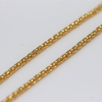 Sterling Silver Wheat Link Chain Necklace // 2.5mm // Yellow (18" // 15.7g)