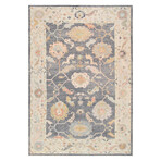 Pasargad Home Authentic Turkish Oushak // Hand-Knotted Wool Area Rug // Grey // V1 // 9'10" X 14' 4"