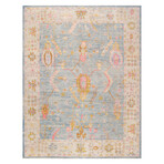 Pasargad Home Authentic Turkish Oushak // Hand-Knotted Wool Area Rug // Light Blue // V2 // 11' 6" X 14' 1"