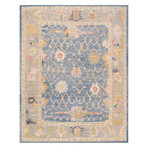 Pasargad Home Authentic Turkish Oushak // Hand-Knotted Wool Area Rug // Light Blue // V6 // 11' 7" X 14' 7"