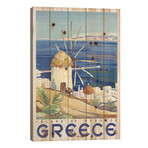 Greece: Island Of Mykonos by Unknown Artist (40"H x 26"W x 1.5"D)
