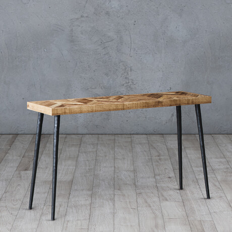 Ama Sofa Table // Herringbone