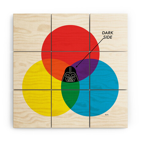 Dark Side by ilovedoodle Wood Wall Mural