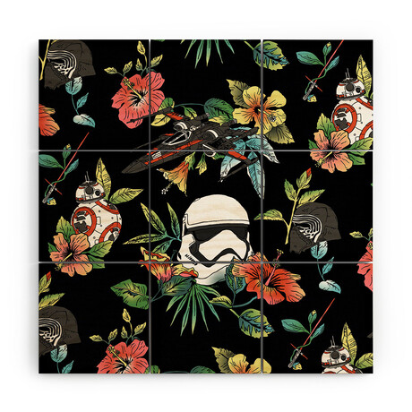The Floral Awakens by Josh Ln Wood Wall Mural