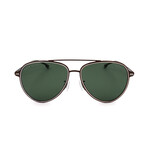 Men's 1169-F-S Polarized Sunglasses // Brown + Green