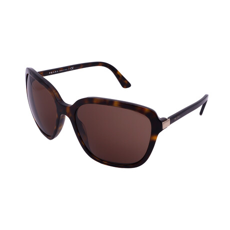 Women's Square PR10VS-2AU8C1 Sunglasses // Havana + Brown